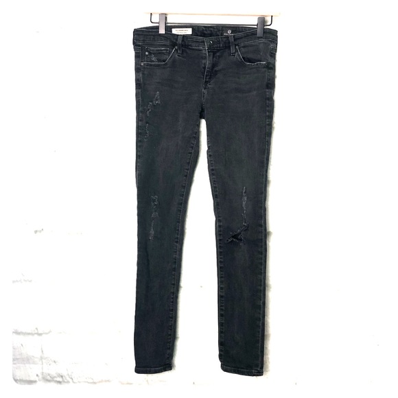 Ag Adriano Goldschmied Denim - AG Adriano GOLDSCHMIED 27R Skinny Ripped Jeans